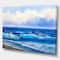 Designart - Seascape in Cloudy sky - Sea & Shore Painting Print on Wrapped Canvas
